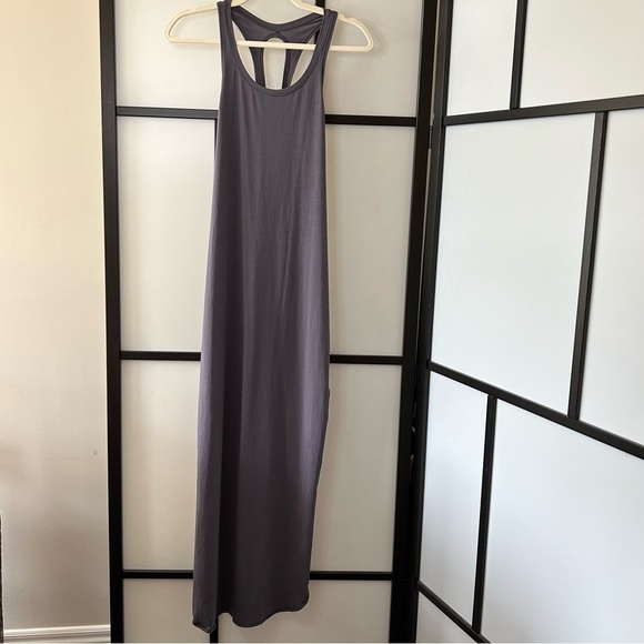 [S] 2019 Lululemon Restore and Revitalize Maxi Dress In Moonwalk Grey Purple - Picture 6 of 9
